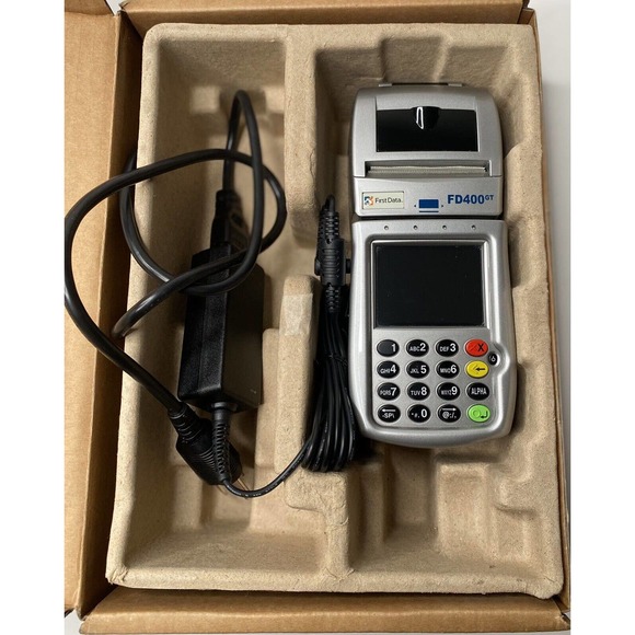 First Data Credit Card Reader FD 400GT GPRS EMV Thermal Debit Card Machine Works - Picture 9 of 12